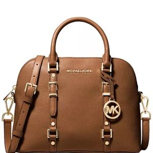 Michael Kors Bedford Legacy Medium Pebbled Leather Convertible Satchel